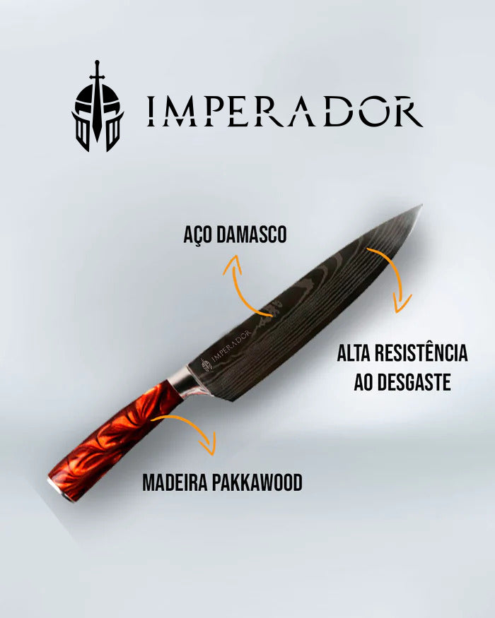 Kit 3 Facas Imperador del Fuego