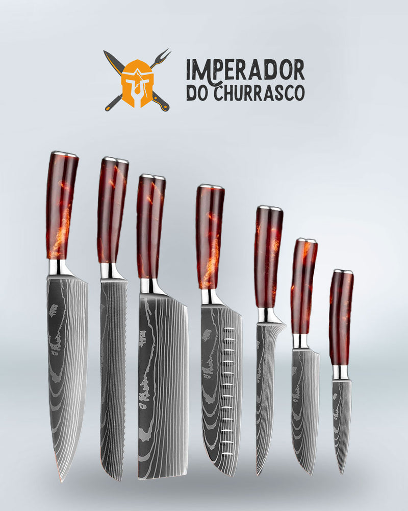 Kit 10 Facas Imperador del Fuego